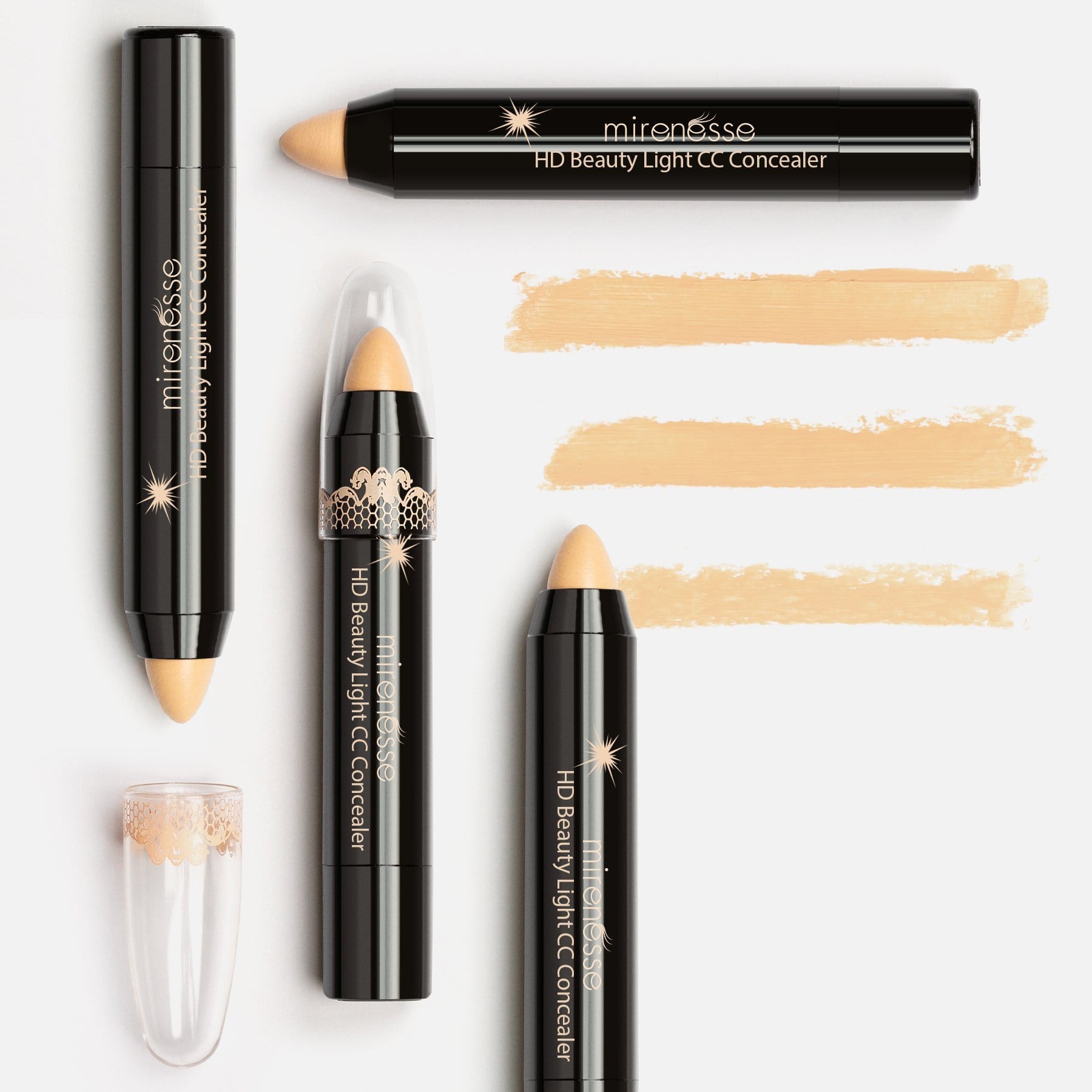 MIRENESSE CONCEALER 4g / 0.13oz / 1. Fair Maiden HD Beauty Light Cc High Coverage Concealer 1. Fair Maiden