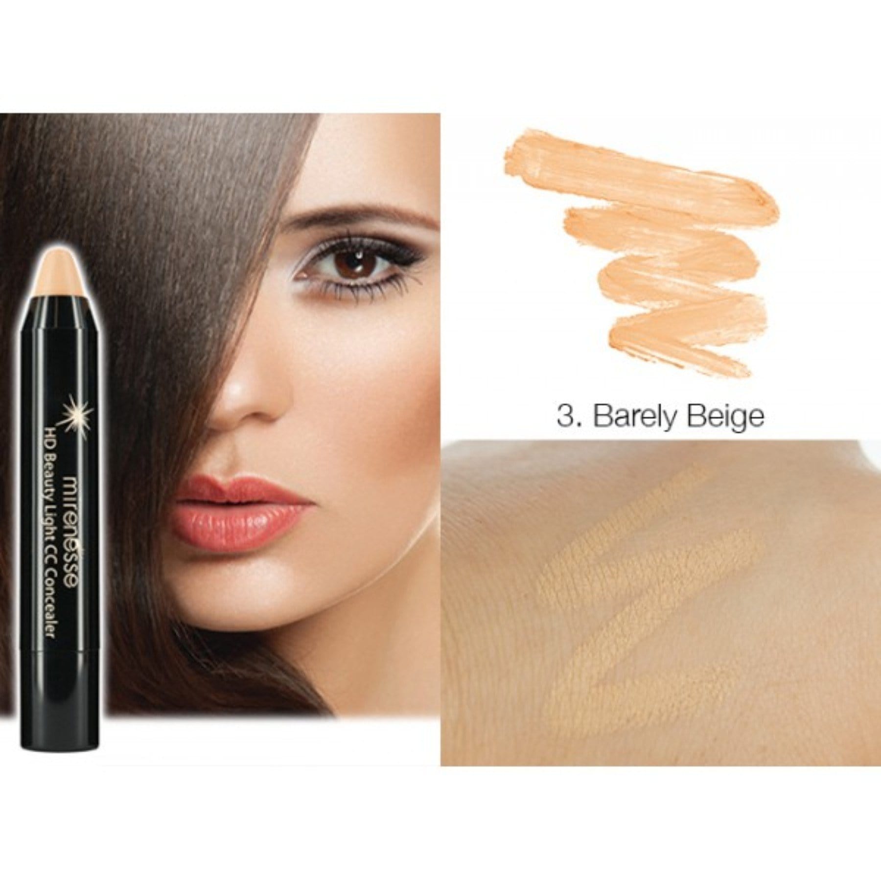 MIRENESSE CONCEALER 4g / 0.13oz / 1. Fair Maiden HD Beauty Light Cc High Coverage Concealer 1. Fair Maiden