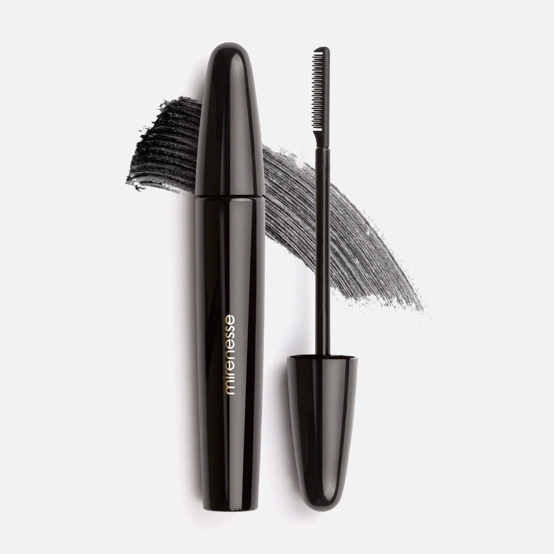 MIRENESSE MASCARA Secret Weapon Cougar Mascara Comb On 24hr Liquid Lashes Black Velvet