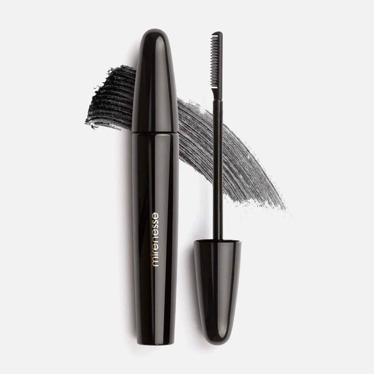 MIRENESSE MASCARA Secret Weapon Cougar Mascara Comb On 24hr Liquid Lashes Black Velvet