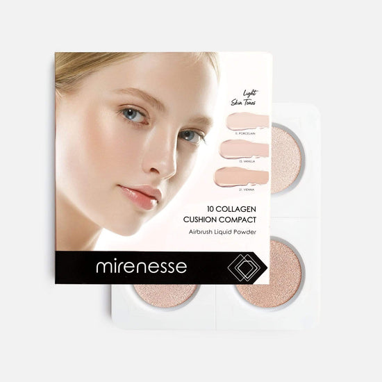 MIRENESSE FOUNDATION 6g / 0.21oz / Light shades 11/13/21 4pce Starter Collagen Cushion Foundation - Light
