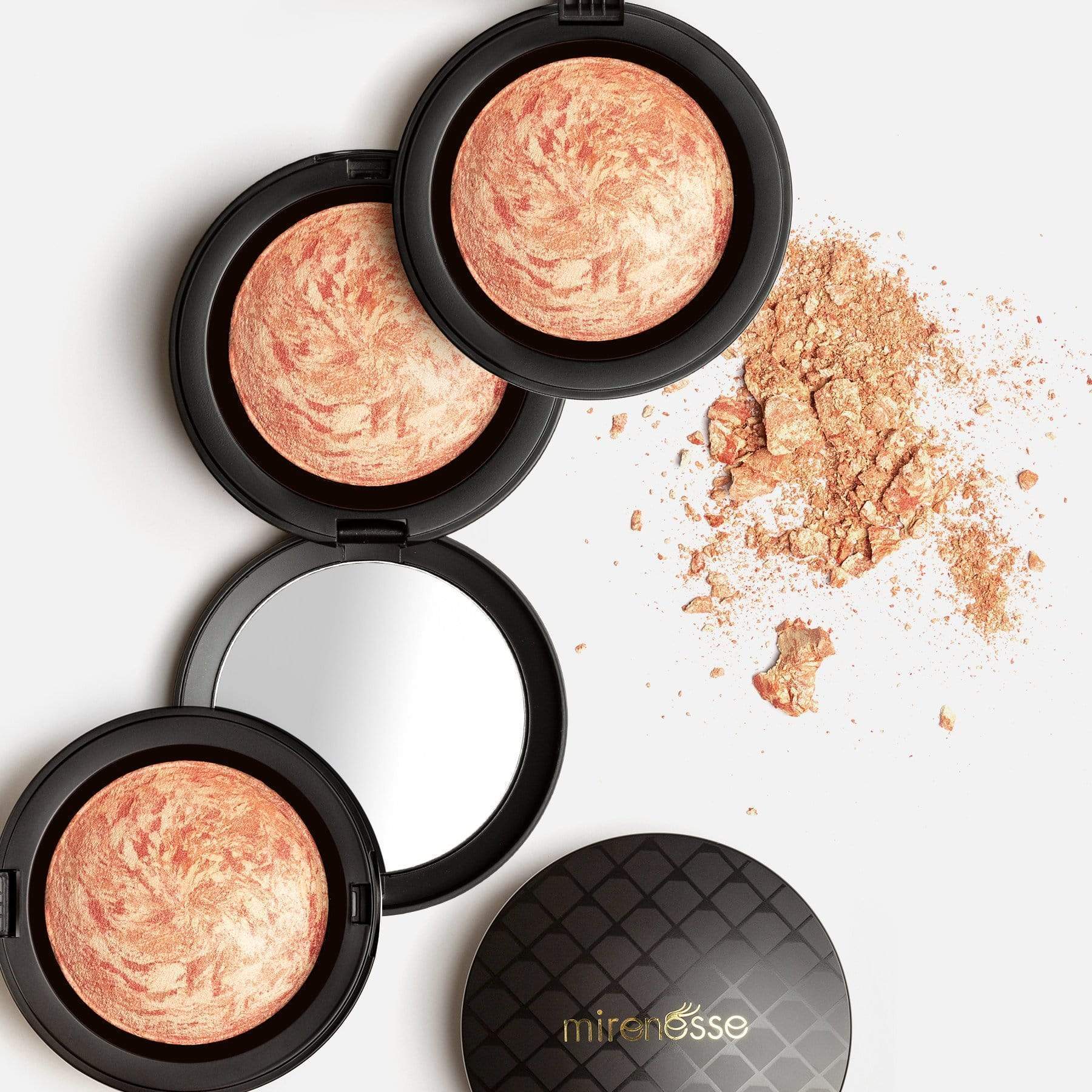 MIRENESSE BLUSH 12g / 0.42oz / 2. Carrara Coral Marble Mineral Blush Face Powder 2. Carrara Coral