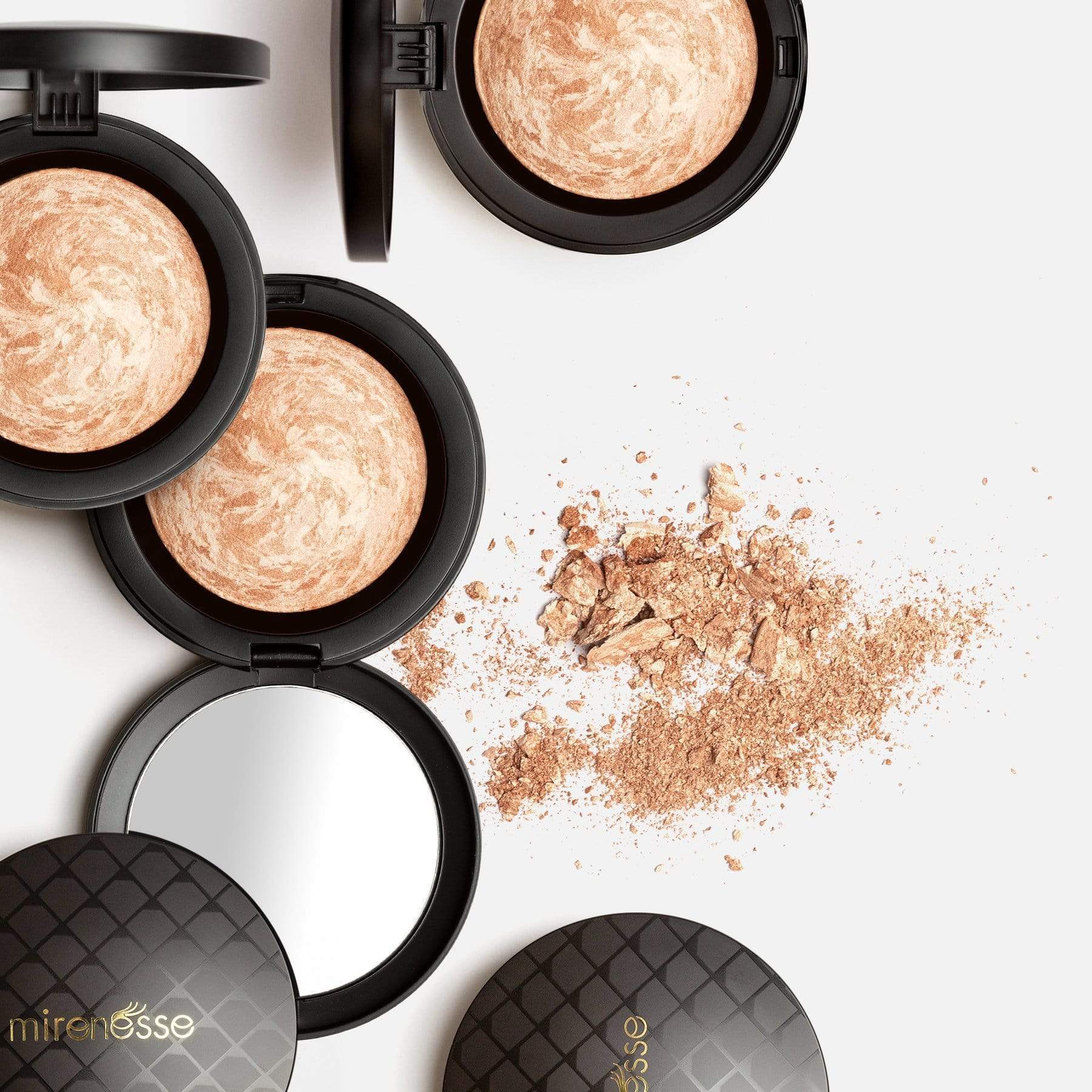 MIRENESSE BLUSH 12g / 0.42oz / 3. Makarena Mink Marble Mineral Blush Face Powder 3. Makarena Mink