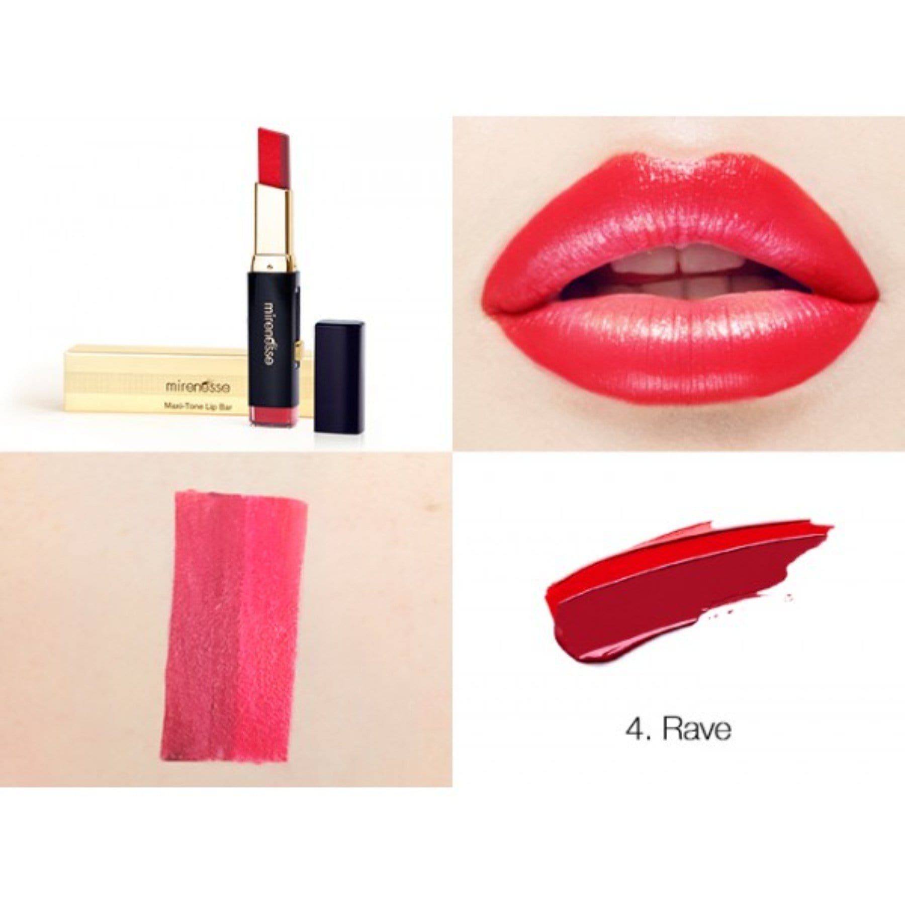 MIRENESSE LIP 3g / 0.1oz / 4. Rave Maxi-Tone Lip Bar 4. Rave