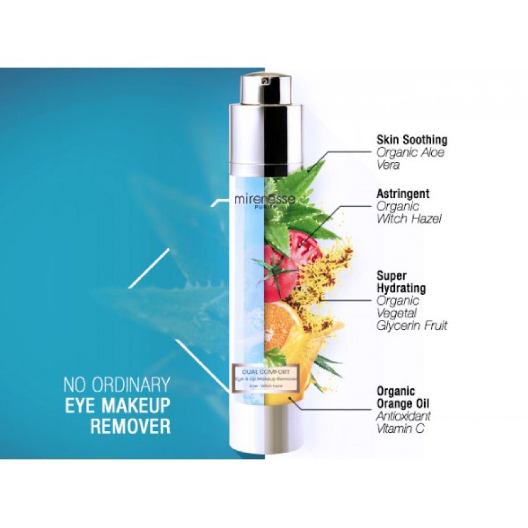MIRENESSE CLEANSER 10g / 0.35oz Dual Comfort Eye & Lip Makeup Remover Mini