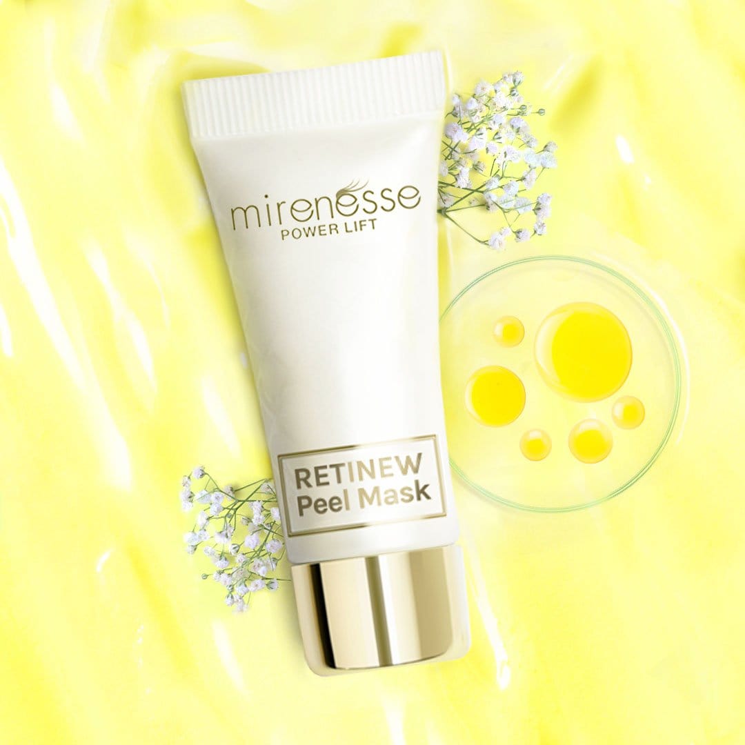 MIRENESSE MASK Retinew Peel Mask 4pce Kit- Retinol/Lactic Acid/Rosehip Oil 5g/0.17oz