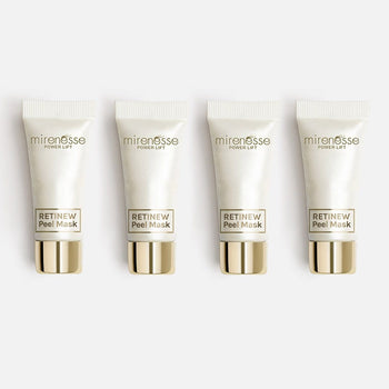 MIRENESSE MASK Retinew Peel Mask 4pce Kit- Retinol/Lactic Acid/Rosehip Oil 5g/0.17oz