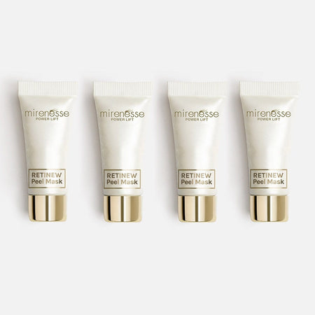 MIRENESSE MASK Retinew Peel Mask 4pce Kit- Retinol/Lactic Acid/Rosehip Oil 5g/0.17oz