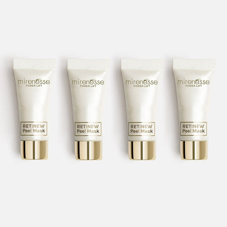 MIRENESSE MASK Retinew Peel Mask 4pce Kit- Retinol/Lactic Acid/Rosehip Oil 5g/0.17oz