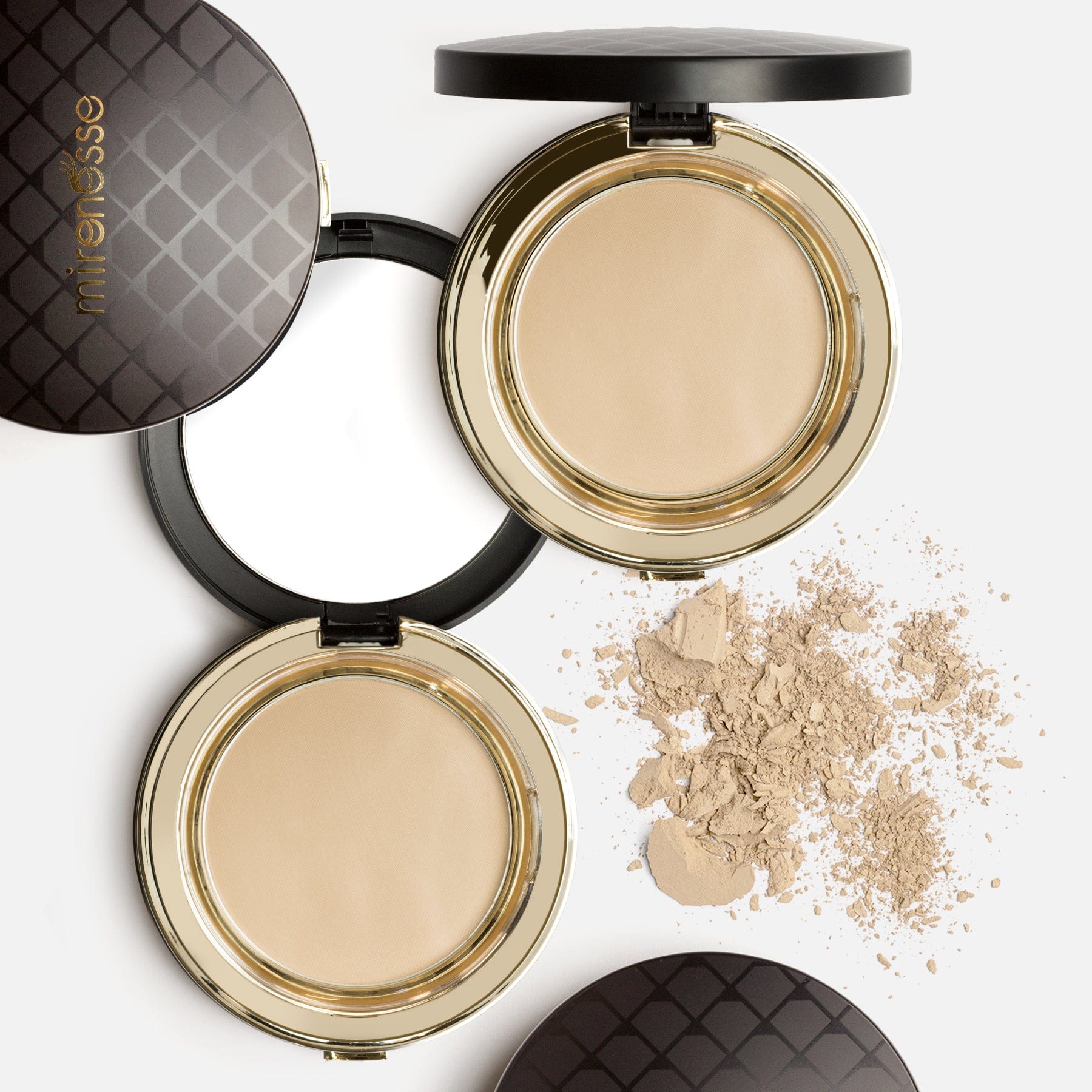 MIRENESSE POWDER 23. Mocha / 13g / 0.46oz Skin Clone Mineral Powder Foundation Spf15 Full Cover Large 23. Mocha
