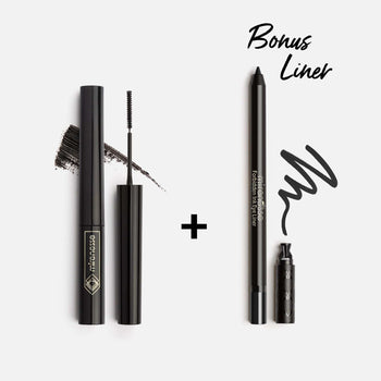 MIRENESSE PACK EYE Lash Whip Tubing Mascara + Forbidden Ink Eyeliner Black