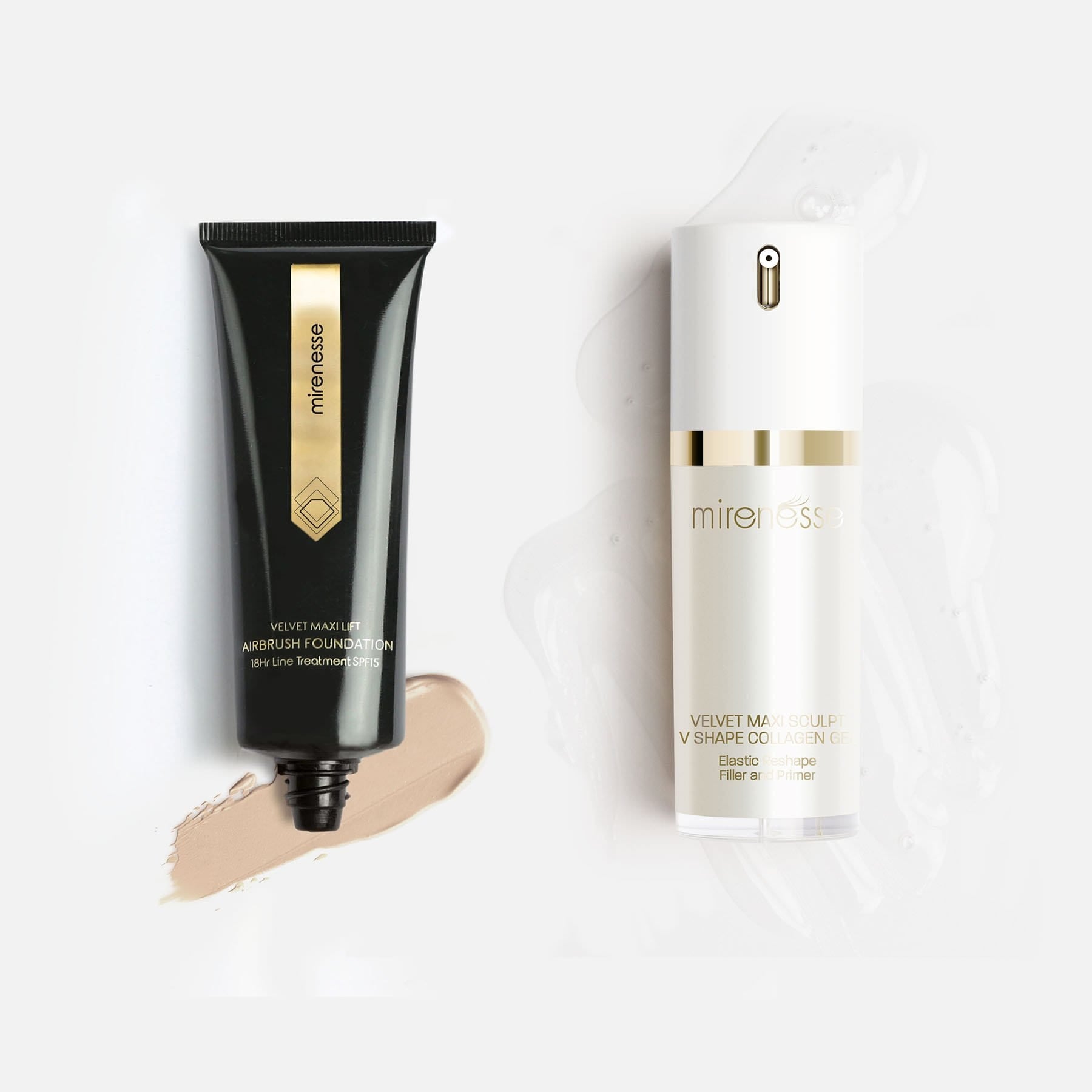 Velvet Maxi Lift Airbrush Foundation + Maxisculpt Collagen Primer  Filler