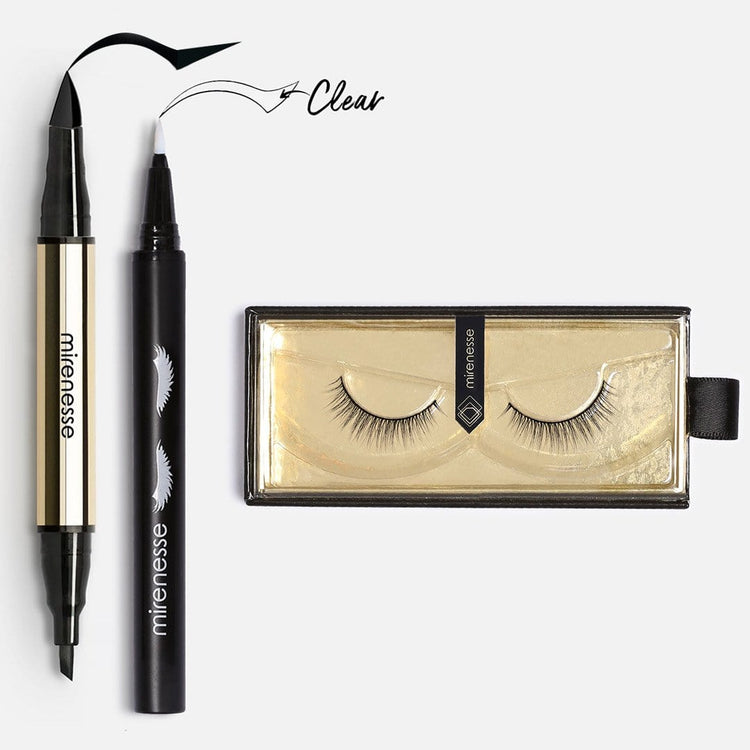 MIRENESSE PACK EYE Volume - Easy False Lashes & 4D Wing Stamp Liner