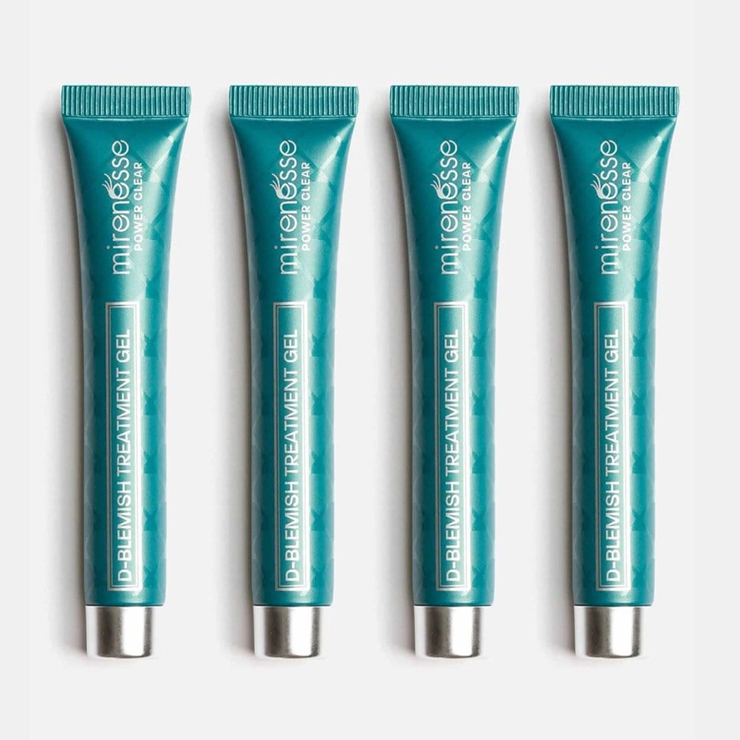 MIRENESSE ACNE 40g / 1.4oz Power Clear D-Blemish Treatment Gel Mini Kit X4  - Acne + Rosacea