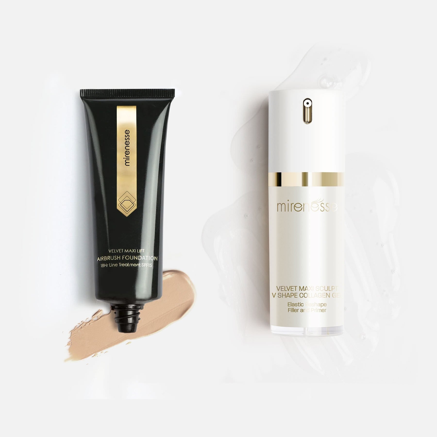 Velvet Maxi Lift Airbrush Foundation + Maxisculpt Collagen Primer  Filler