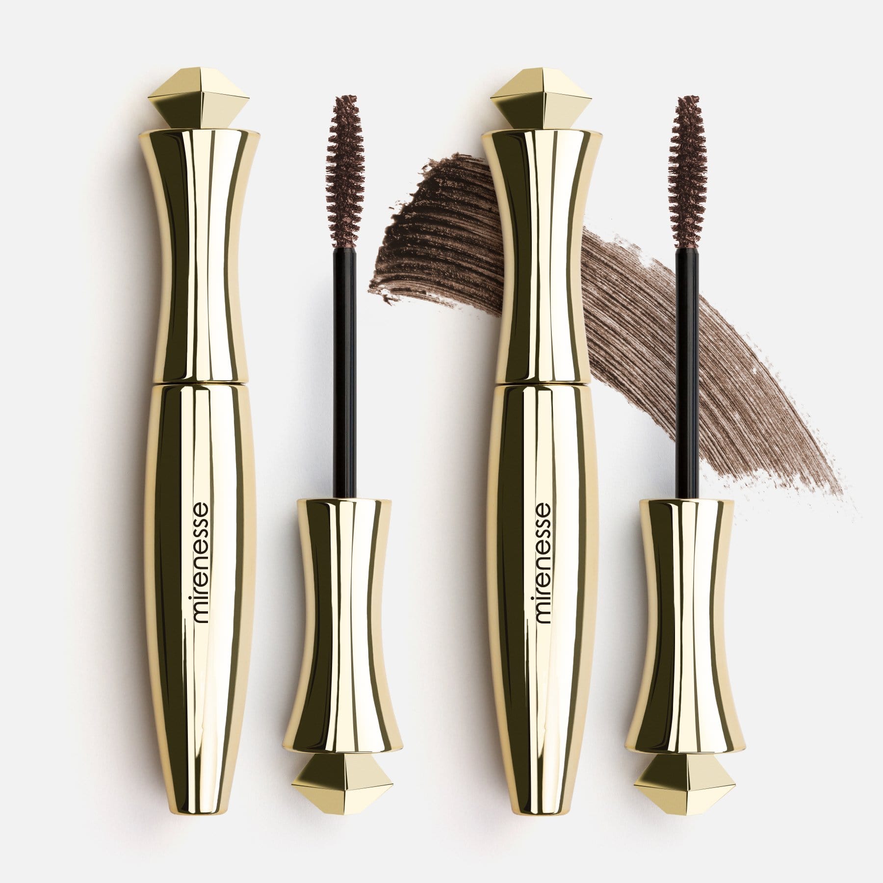 MIRENESSE PACK EYE Twin Secret Weapon 24hr Tubing Mascara Kit - Original Brown