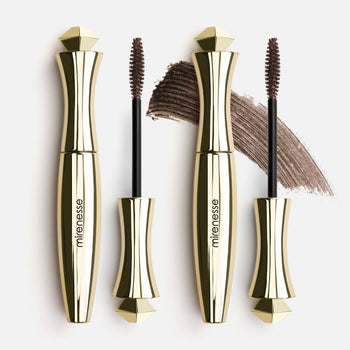 MIRENESSE PACK EYE Twin Secret Weapon 24hr Tubing Mascara Kit - Original Brown