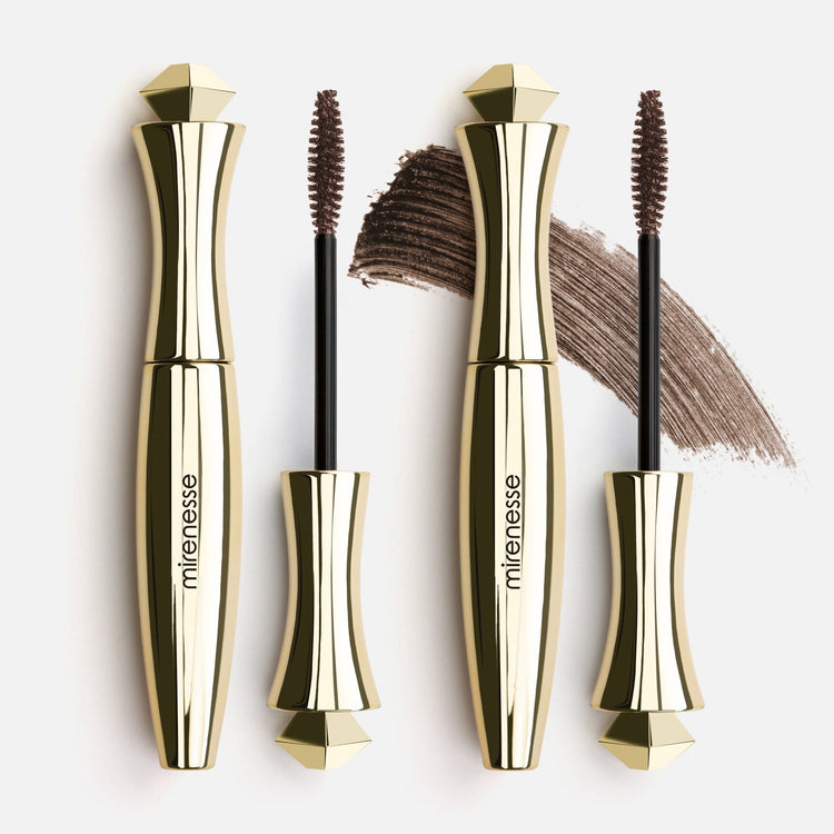 MIRENESSE PACK EYE Twin Secret Weapon 24hr Tubing Mascara Kit - Original Brown