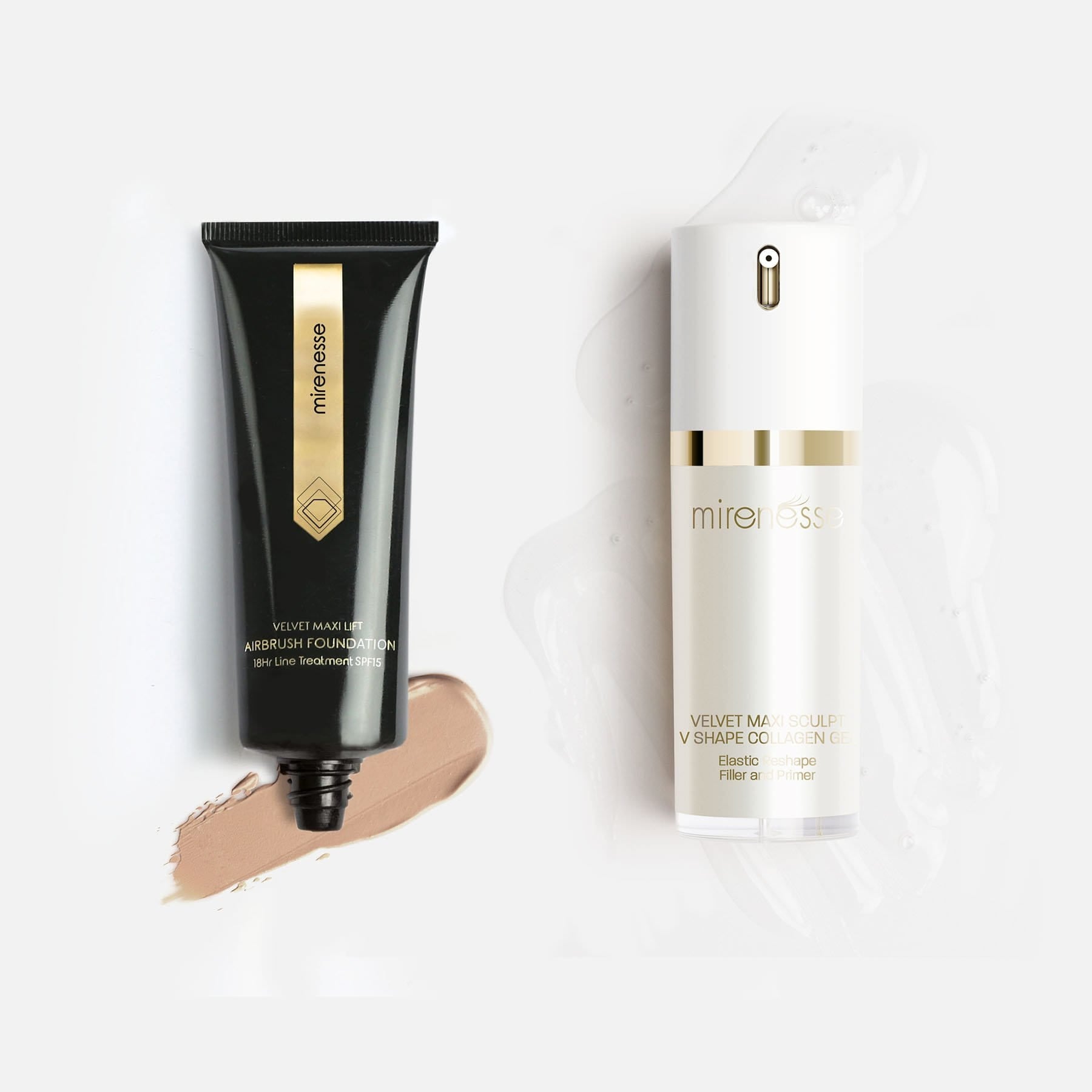 Velvet Maxi Lift Airbrush Foundation + Maxisculpt Collagen Primer  Filler