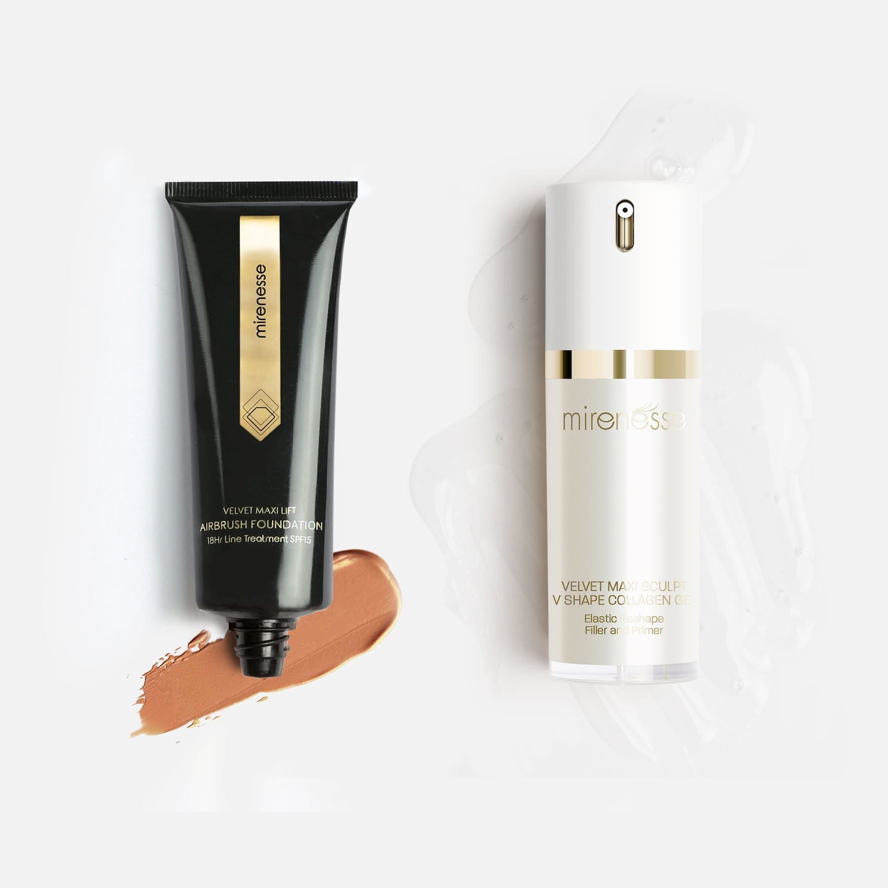 Velvet Maxi Lift Airbrush Foundation + Maxisculpt Collagen Primer  Filler