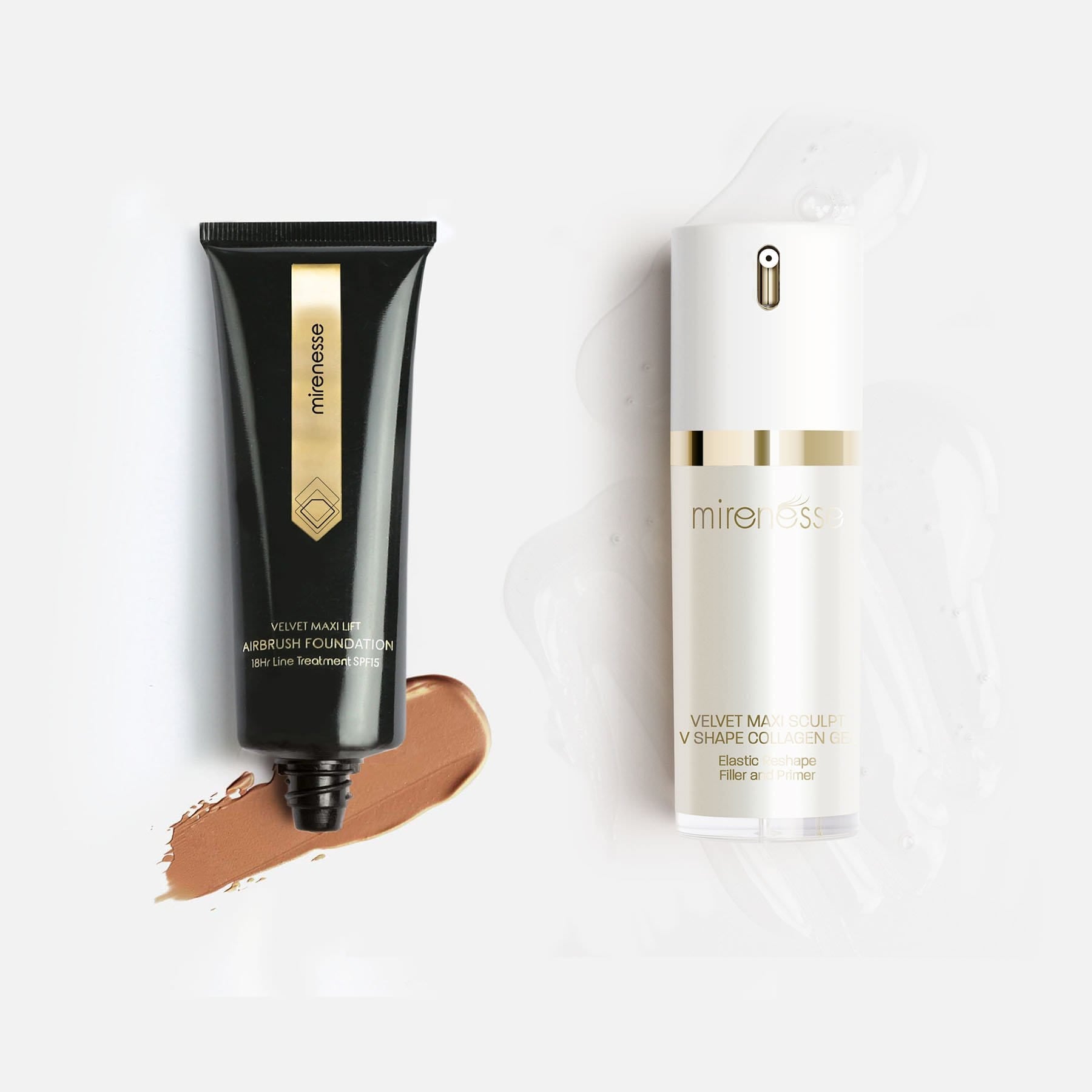 Velvet Maxi Lift Airbrush Foundation + Maxisculpt Collagen Primer  Filler
