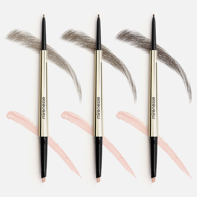 MIRENESSE PACK EYE All Day Micro Brow Pencils+ Highlighters Duets X3