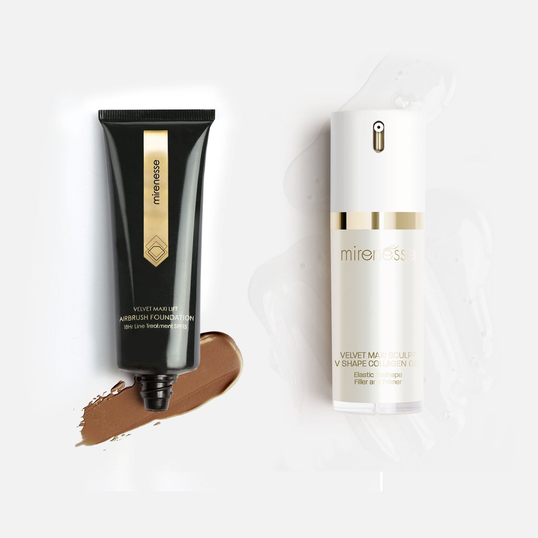 Velvet Maxi Lift Airbrush Foundation + Maxisculpt Collagen Primer  Filler