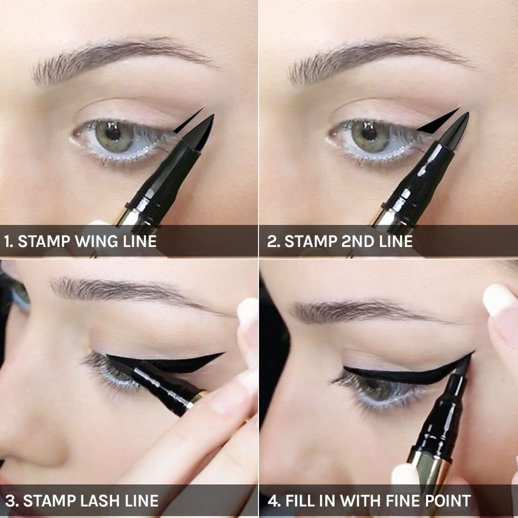 Natural - Easy False Lashes & 4D Wing Stamp Liner