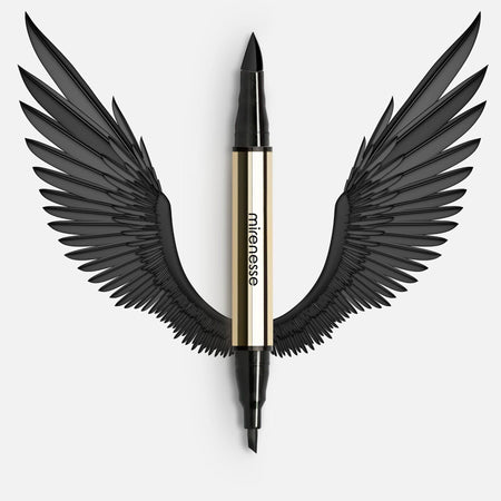 MIRENESSE EYE LINER 2x1ml / Jet Black 4D Instant Wing 24hr Eyeliner Stamp